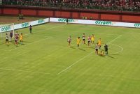 Pertandingan berlangsung Madura united lawan persik Kediri di Stadion Gelora Madura Ratu Pamellingan Pamekasan (SGMRP). 