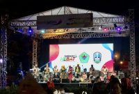 Penampilan musik tradisional pada Malam Kemilau Madura yang diselenggarakan oleh Disporapar Pamekasan.