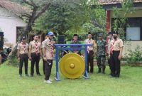 Pembukaan secara simbolis ditandai dengan penabuhan.