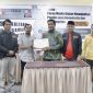 Penandatanganan MoU pada acara sosialisasi pengawasan dan partisipatif Pemilu.