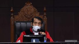 Saat Sidang Mahkamah Konstitusi Putuskan Pemilu 2024 Berlangsung (Doc. Sekretariat MK)
