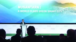 Presiden Joko Widodo menyampaikan pidatonya pada Ecosperity Week 2023 yang digelar di Sands Expo and Convention Center, Singapura.  (Foto: BPMI Setpres/Kris)
