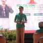 Wakil Bupati Pamekasan, RB. Fattah Jassin saat memberikan sambutan di acara pembukaan Education Festival.