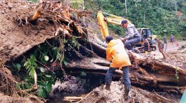 Setelah terjadi longsor di beberapa kawasan di Lumajang Jawa Timur (Foto. BPDB Lumajang)