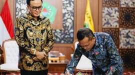 Penandatangana Mou dilakukan di Peringgitan Dalam Mandhapa Aghung Ronggosukowati Pamekasan.