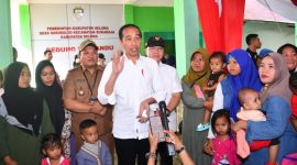Presiden Jokowi pun mengapresiasi upaya yang dilakukan di Kabupaten Seluma yang telah berhasil menurunkan angka stunting senilai 4 persen dari sebelumnya.