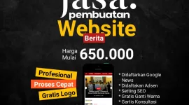 Dapatkan website yang menarik, responsif, dan sesuai dengan kebutuhan bisnis atau organisasi Anda.