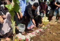 Foto: Saat Korban Zidan di kebumikan 