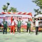 Sekretaris Jenderal (Sekjen) DPR RI Indra Iskandar saat membuka POR Korpri Setjen DPR RI di Lapangan Taman Jantung Sehat, Komplek Parlemen, Senayan.