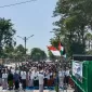 Saat Aksi Berlangsung di Depan kantor DPRD Kabupaten Pamekasan (Dok. Rofi)