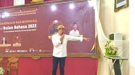 Saat Peri Sandi menyapa audience Dok. SuaraNet.if