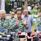 Presiden Joko Widodo saat memberikan keterangan kepada awak media setelah resmi membuka Investor Daily Summit 2023. (BPMI Setpres)
