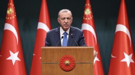 Presiden Turki Recep Tayyip Erdogan menyatakan sangat sedih sekaligus kecewa melihat ketidakberdayaan PBB dalam menangani kondisi terkini di Gaza, Palestina. [foto: Anadolu Agency
