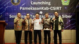 Diskominfo Pamekasan resmikan PamekasanKab-CSIRT dan sosialisasi tanggap insider siber di Ball Room Azana Hotel, Jalan Jokotole, Pamekasan.