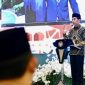 Presiden Joko Widodo menyampaikan sambutannya saat meresmikan pembukaan Kongres Himpunan Mahasiswa Islam (HMI) XXXII dan Munas KOHATI XXV Tahun 2023, yang digelar di The Hall Convention Centre, Hotel Qubu Resort, Kabupaten Kubu Raya, Provinsi Kalimantan Barat, pada Jumat malam, 24 November 2023.