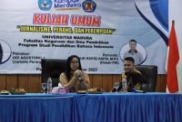 Kehadiran Ugi Agustono berbagi pengetahuan dan pengalaman berharga kepada mahasiswa UNIRA.