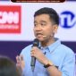 Gibran saat menyampaikan visi misi di debat cawapres KPU.