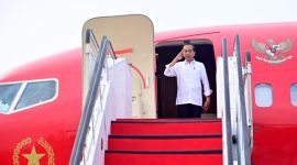 Presiden Joko Widodo melanjutkan perjalanan ke Provinsi Sulawesi Utara.