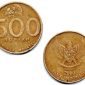 Uang logam Indonesia tahun 2000 pecahan 500 Rupiah. Bagian depan bergambar Melati (di atas), dengan tulisan : 500 Rupiah, Bunga Melati. Bagian belakang bergambar Garuda Pancasila.