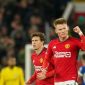 Selebrasi Scott Mctominay dalam laga Premier League.  antara Manchester United vs Chelsea. (foto: bolanet)