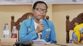 Wakil ketua bidang Hukum dan Ham DPD KNPI Jawa Timur, Noer Faisal.