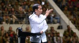 Presiden Joko Widodo menyampaikan sambutannya pada Rapat Konsolidasi Nasional 2023 dalam Rangka Kesiapan Pemilu 2024. Foto/BPMI Setpre