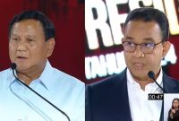 Saat Prabowo dan Anies Baswedan Sampaikan Gagasan Soal Tanah 340 Hektar Dok. Kanal YouTube KPU RI 