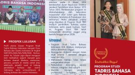Brosur Penerimaan Mahasiswa Baru Program Studi Tadris Bahasa Indonesia IAIN Madura 