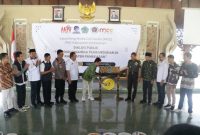Persatuan Wartawan Indonesia (PWI) Pamekasan meluncurkan Media Call Center (MCC) di momen Hari Pers Nasional (HPN) di Pendapa Ronggosukowati, Rabu (7/2/2024).