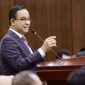 Anies Rasyid Baswedan memberikan kesaksian dalam sidang pendahuluan penanganan kasus Perselisihan Hasil Pemilihan Umum Presiden dan Wakil Presiden (PHPU Presiden) Tahun 2024 pada hari Rabu (27/3/2024) di Ruang Sidang Pleno Mahkamah Konstitusi, Jakarta. Foto/Ifa.