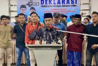 Pamekasan Milenial Bersatu (PMB) deklarasikan pasangan calon Bupati dan Wakil Bupati Pamekasan, KH Kholilurrahman dan H Halili, dalam Pemilihan Kepala Daerah (Pilkada) 2024. 