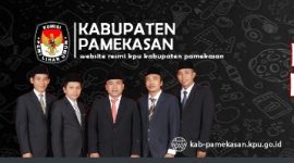 Tangkapan layar di situs resmi KPU Kabupaten Pamekasan (https://kab-pamekasan.kpu.go.id/) pada pukul 00.30 WIB, Jumat 28 Juni 2024.