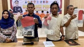 Jumpa pers polres Pamekasan.