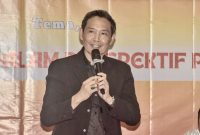 Rudy Susanto di acara Simposium Kepemimpinan Pamekasan.