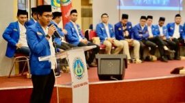 Abdurrohman Wahid, Kandidat Ketua Umum PB PMII saat debat kandidat.
