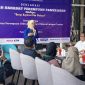 Anisa Nizara, Founder Rumah Sahabat Perempuan Pamekasan saat memberikan sambutan di acara deklarasi Rumah Sahabat Perempuan (RSP) IAIN Madura.