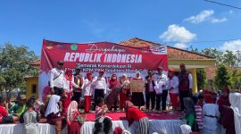 Ribuan KPM PKH Pakong Berjalan Sehat, Meriahkan HUT RI dan Dongkrak UMKM.
