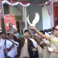Pelepasa merpati di acara sosialisasi Pilkada Pamekasan.