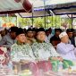 Pasangan calon bupati dan wakil bupati Pamekasan, Muhammad Baqir Aminatullah dan Taufadi (BERBAKTI) saat menghadiri acara Pena Santri di Darul Ulum Banyuanyar.