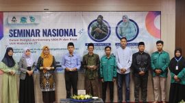 Seminar Nasional yang diselenggarakan oleh UKM PI & Riset IAIN Madura dalam rangka memperingati HUT ke-27 mereka menekankan pentingnya moderasi beragama dan pengembangan intelektual di era digital. 