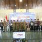 Bupati Pamekasan KH. Kholilurrahman didampingi Wakil Bupati H. Sukriyanto meluncurkan program Koperasi Merah Putih di 189 desa dan kelurahan, Senin (21/7/2025), bertempat di Mandhapa Aghung Ronggosukowati.