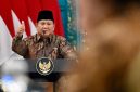 Presiden Prabowo Subianto memimpin Sidang Kabinet Paripurna untuk memperingati satu tahun pemerintahan Kabinet Merah Putih di Istana Negara, Jakarta. Foto: BPMI Setpres/Kris.